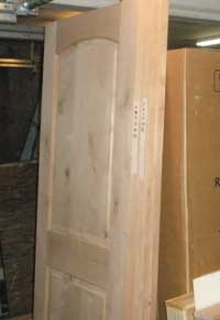 Four doors waiting to become pocket doors